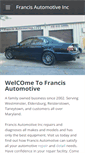 Mobile Screenshot of francisautomotivemd.com